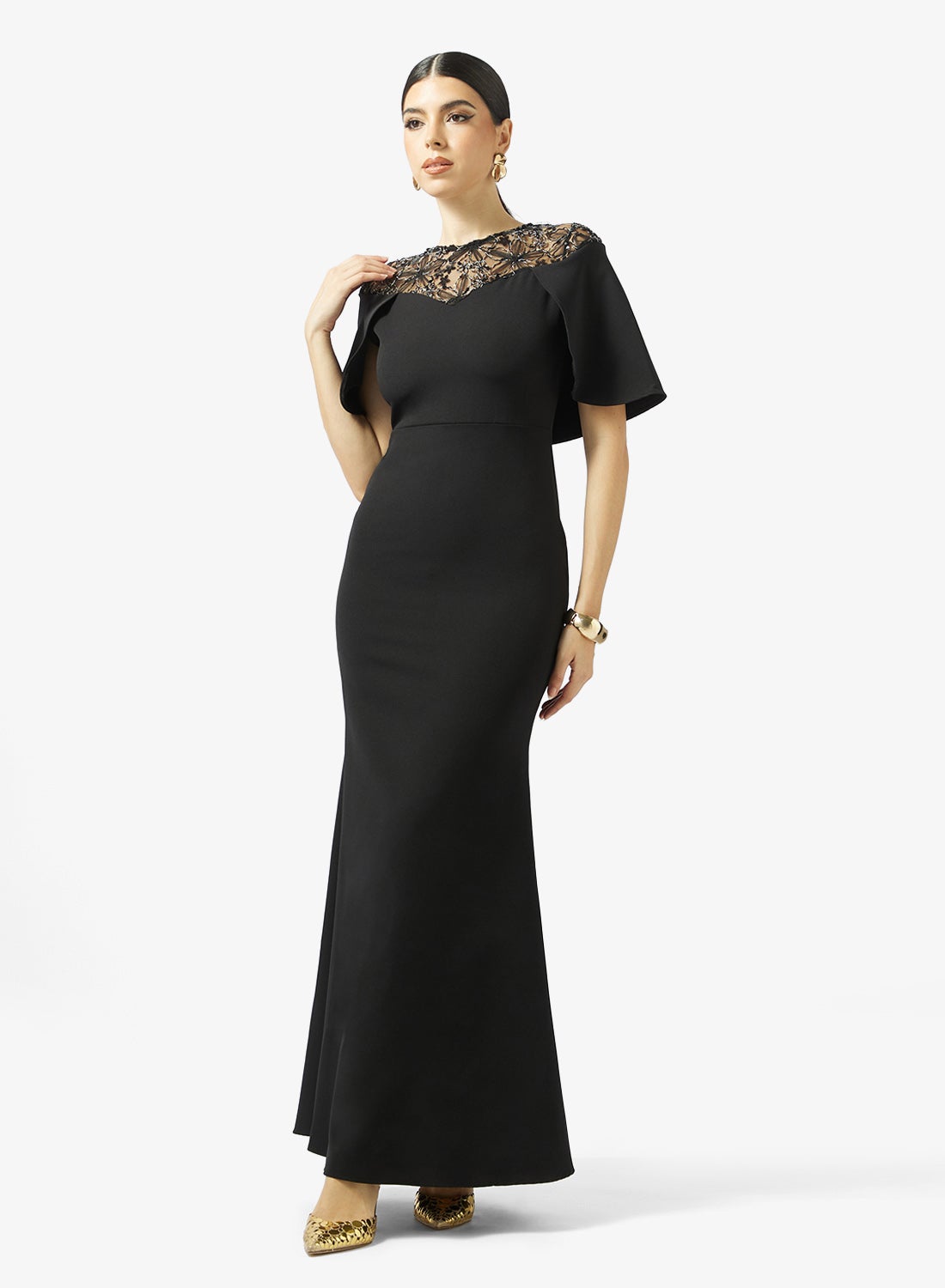 فستان سهرة مزخرف